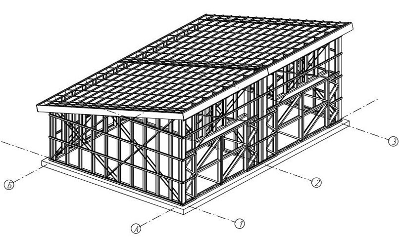 Хозблок ЛСТК 6x9